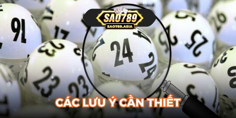 Các lưu ý cần thiết