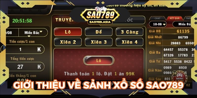 Xổ số SAO789 kết hợp công nghệ cao nhằm đem đến trải nghiệm thú vị